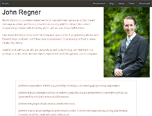 Tablet Screenshot of johnregner.com